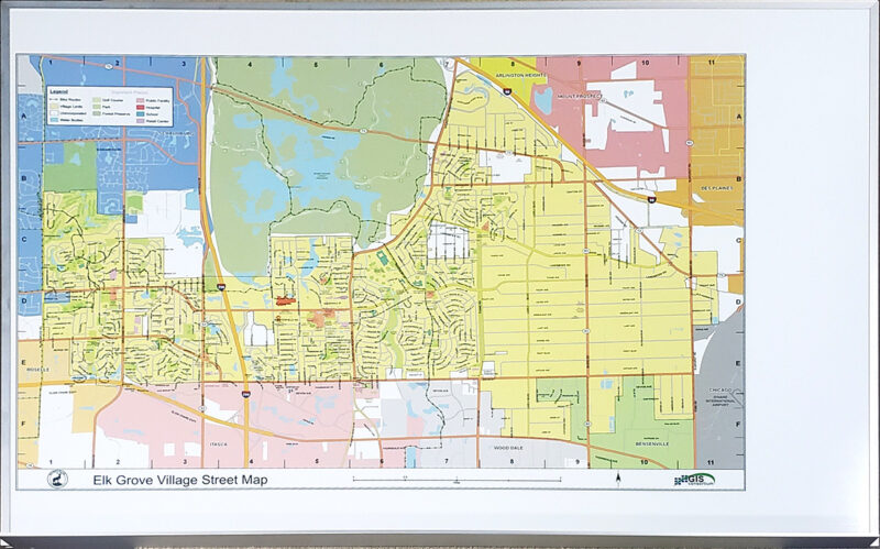Elk Grove Village Streetmap 72×48
