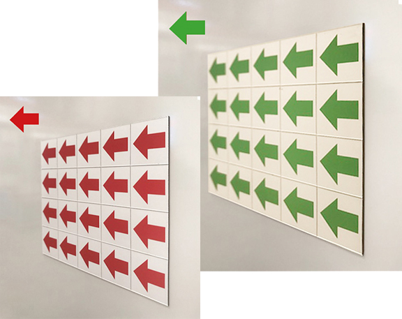 Printed Arrow Vinyl Magnetic Sheets