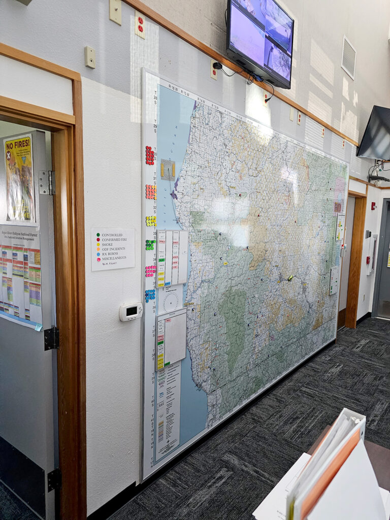 Rogue Valley Dispatch oversized whiteboard Map